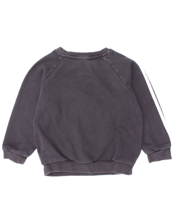 Adidas Baby Boys Graphic Sweatshirt Jumper 18-24 Months Black Cotton