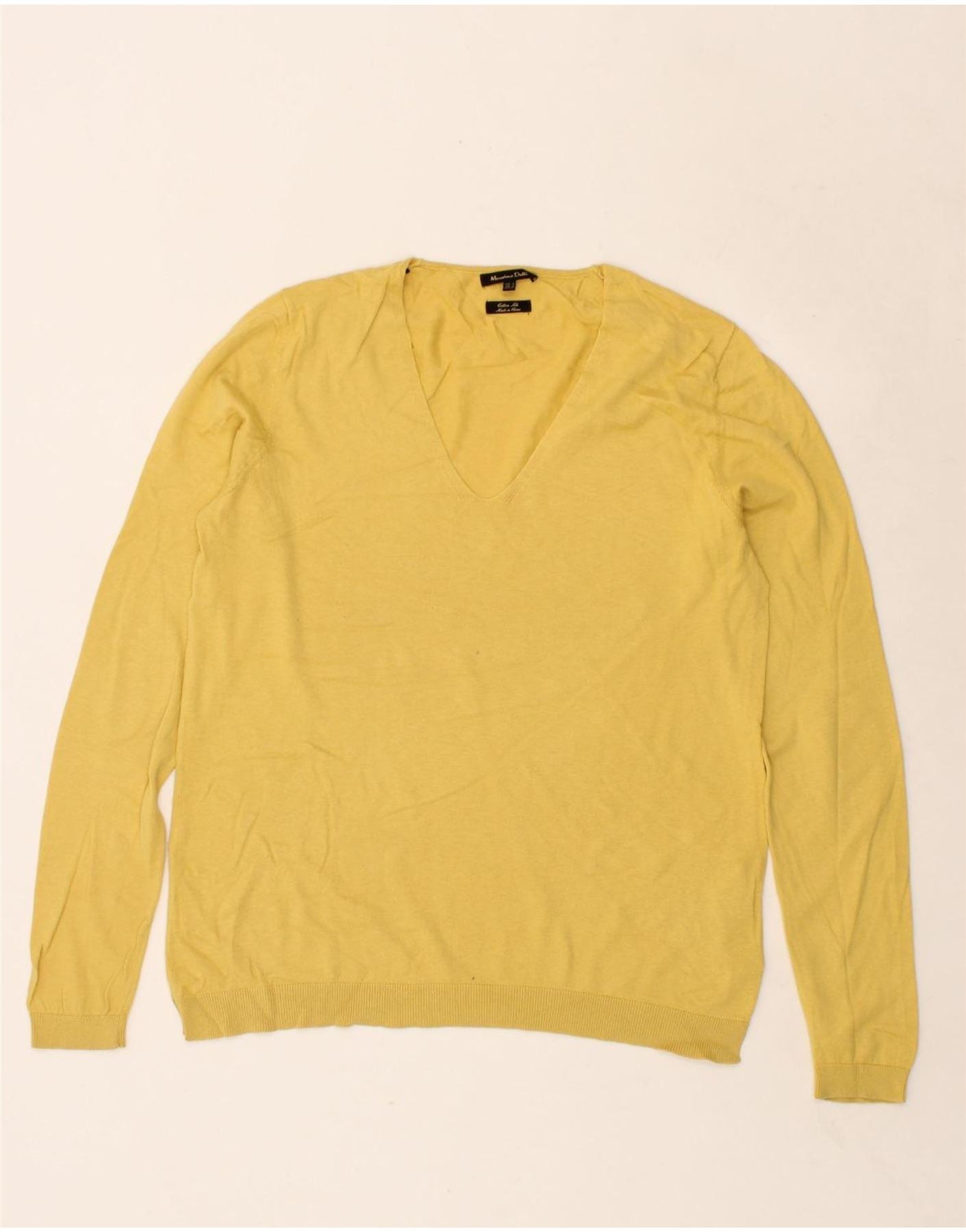 Malo Optimum Yellow V Neckline Sweater online