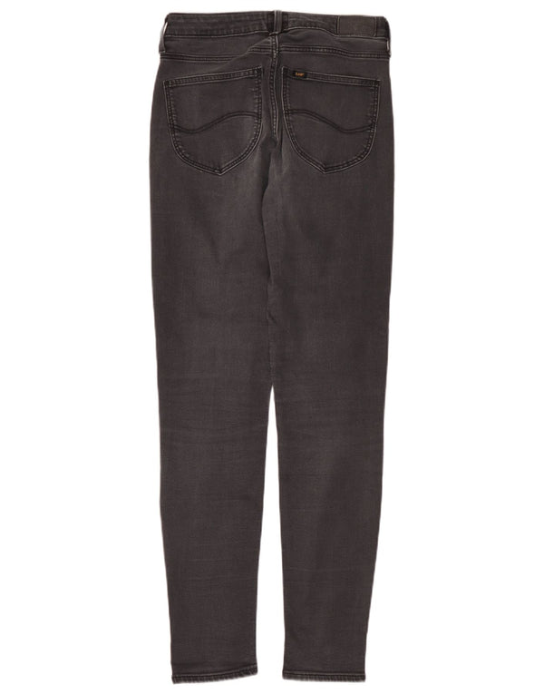 Lee Womens Scarlett High Skinny Jeans W30 L33 Black Cotton