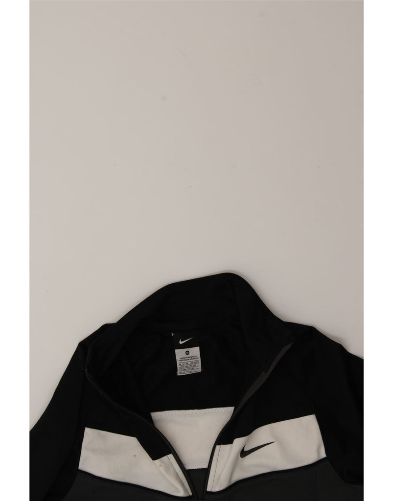 NIKE Boys Tracksuit Top Jacket 10-11 Years Medium Black Colourblock Vintage Nike and Second-Hand Nike from Messina Hembry 