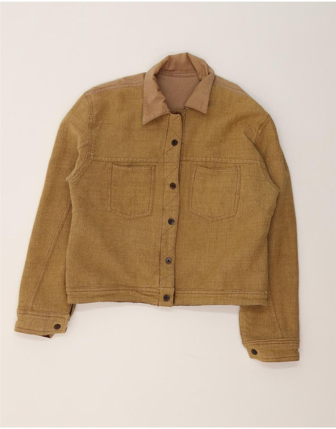 Vintage Womens Reversible Jacket UK 12 Medium Brown