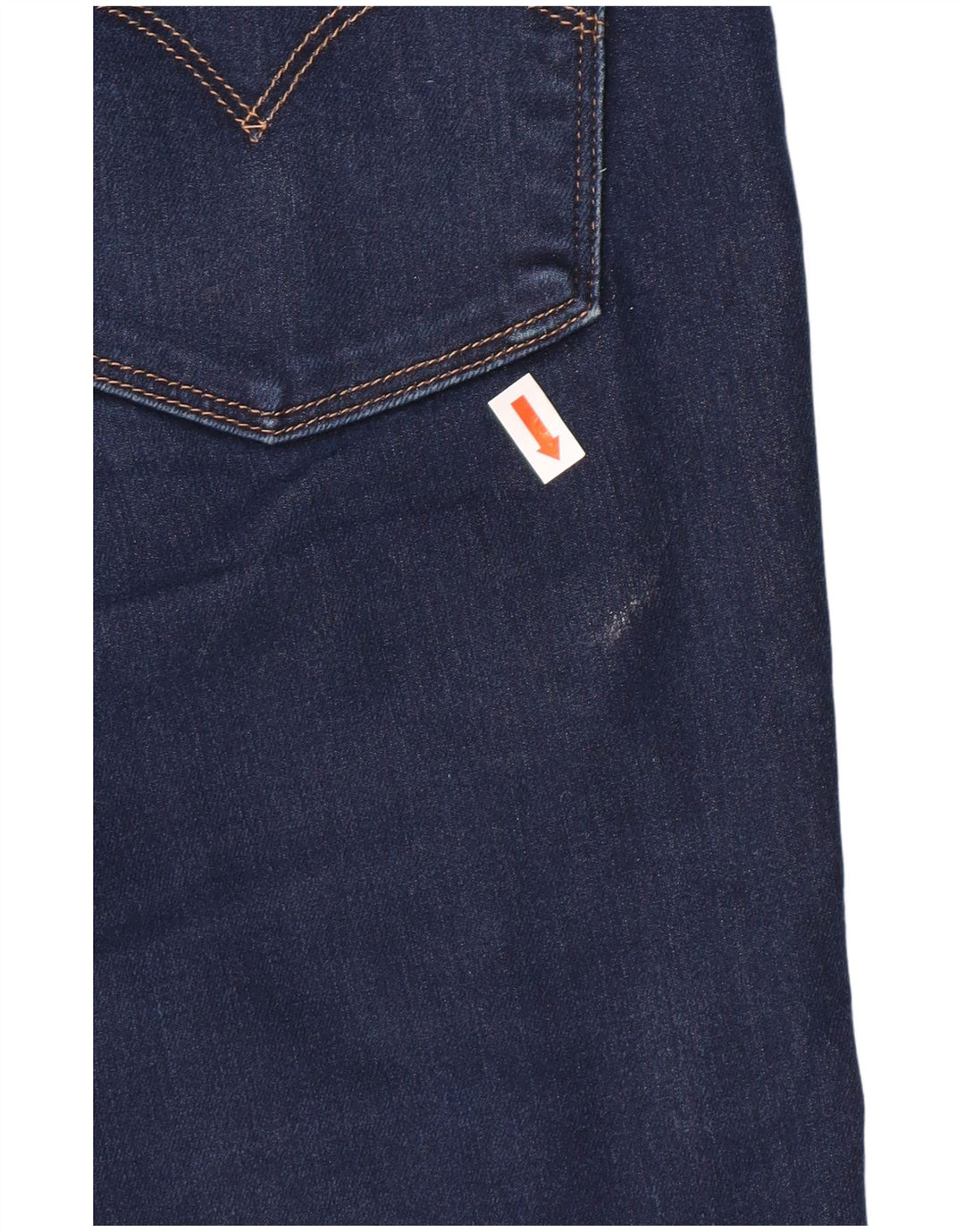 LEVI'S Womens Slim Jeans W29 L30 Navy Blue Cotton