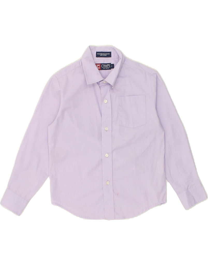 CHAPS Boys Shirt 6-7 Years Purple Cotton | Vintage Chaps | Thrift | Second-Hand Chaps | Used Clothing | Messina Hembry 