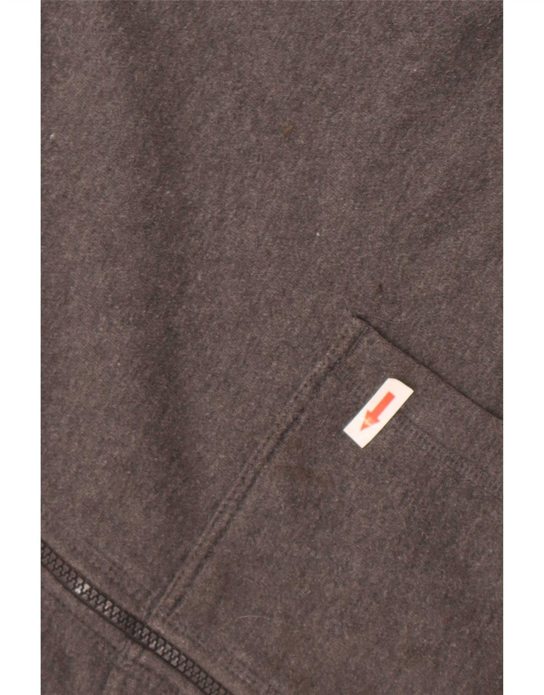 Starter Mens Zip Hoodie Sweater Large Grey Cotton