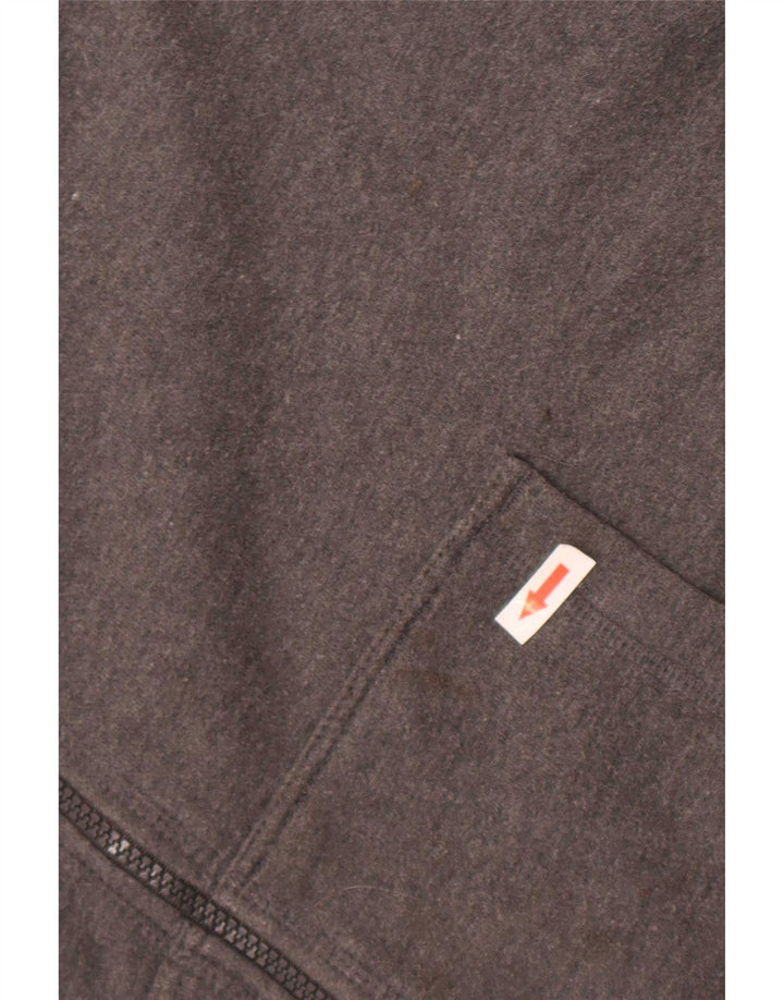 Starter Mens Zip Hoodie Sweater Large Grey Cotton