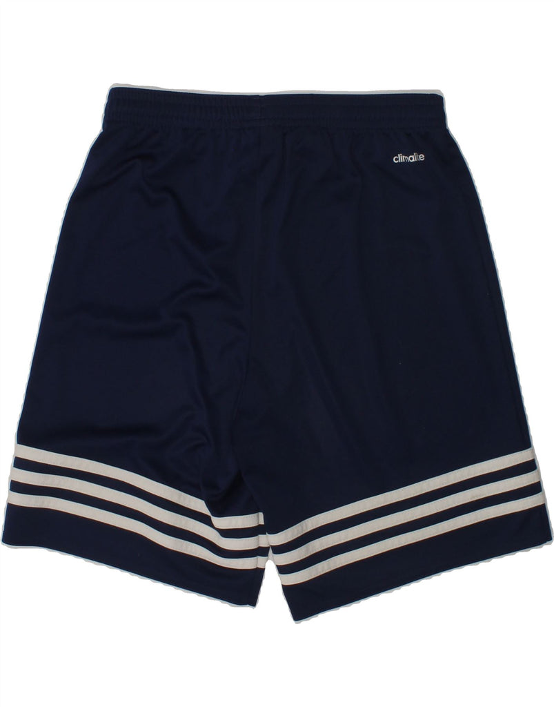 ADIDAS Boys Climalite Sport Shorts 11-12 Years Large  Navy Blue Polyester | Vintage Adidas | Thrift | Second-Hand Adidas | Used Clothing | Messina Hembry 