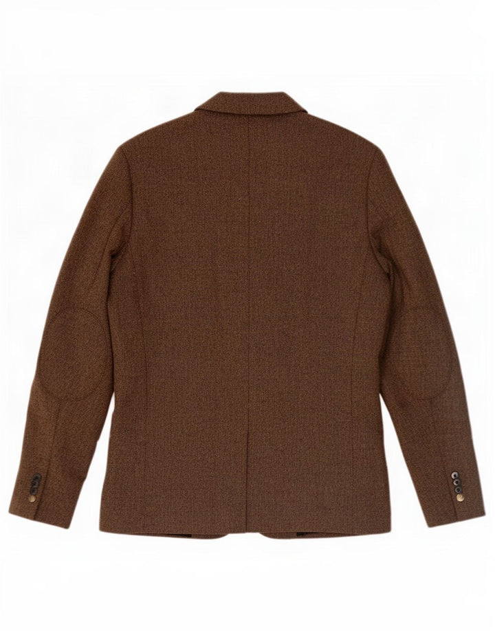 Jack & Jones Mens 2 Button Blazer Jacket IT 50 Large Brown Polyester