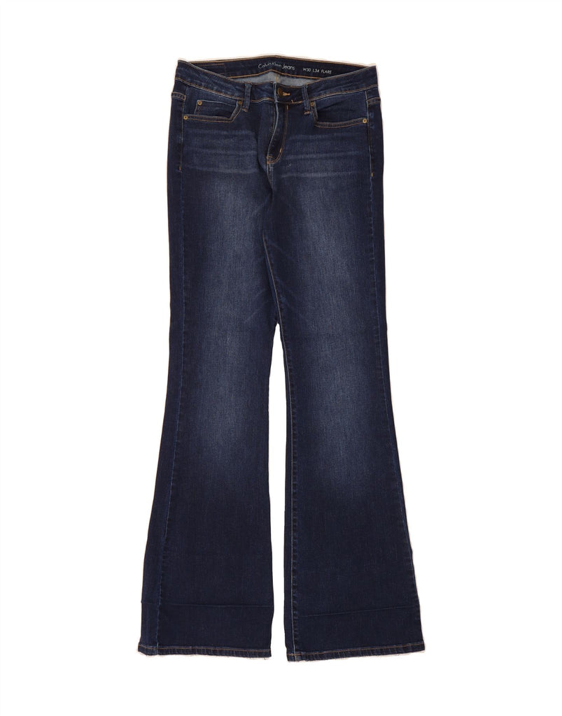 CALVIN KLEIN Womens Flared Jeans W30 L34 Navy Blue Cotton Vintage Calvin Klein and Second-Hand Calvin Klein from Messina Hembry 
