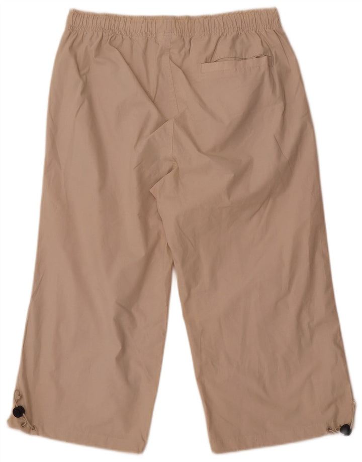 Champion Mens Capri Tracksuit Trousers Small  Beige Cotton