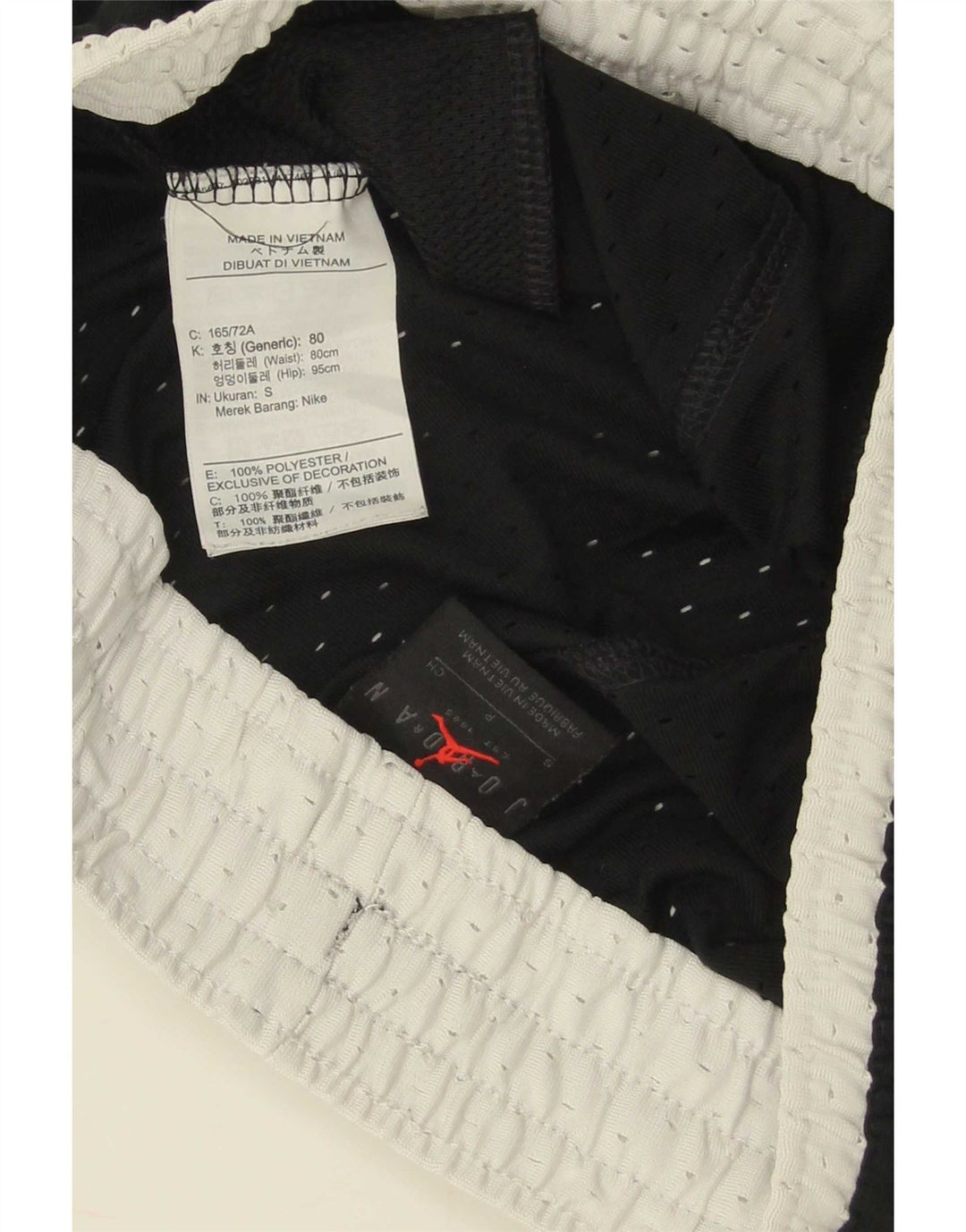 Jordan Mens Dri Fit Graphic Sport Shorts Small Black Colourblock Polyester