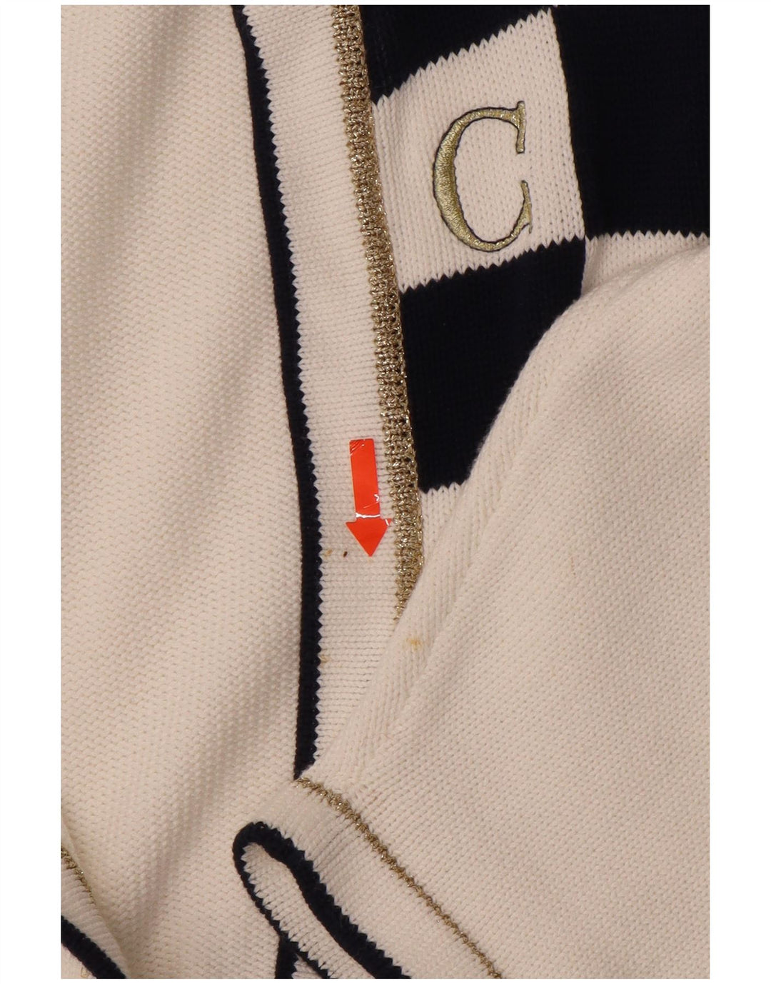 VINTAGE Womens Oversized Longline Cardigan Sweater UK 14 Medium White