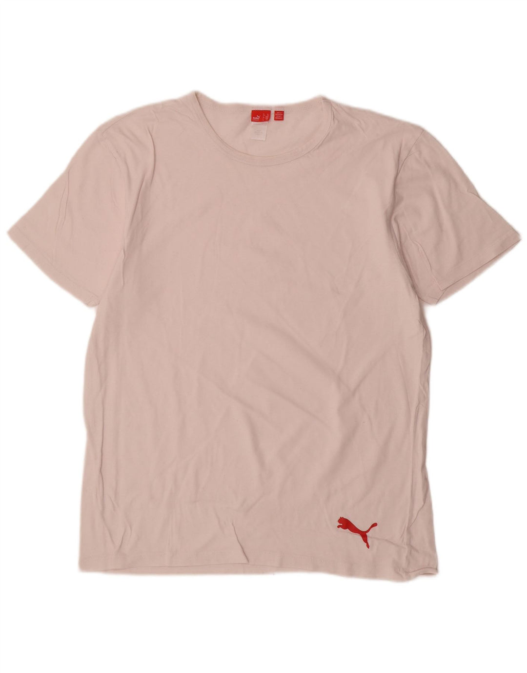Puma Mens T-Shirt Top XL White Cotton