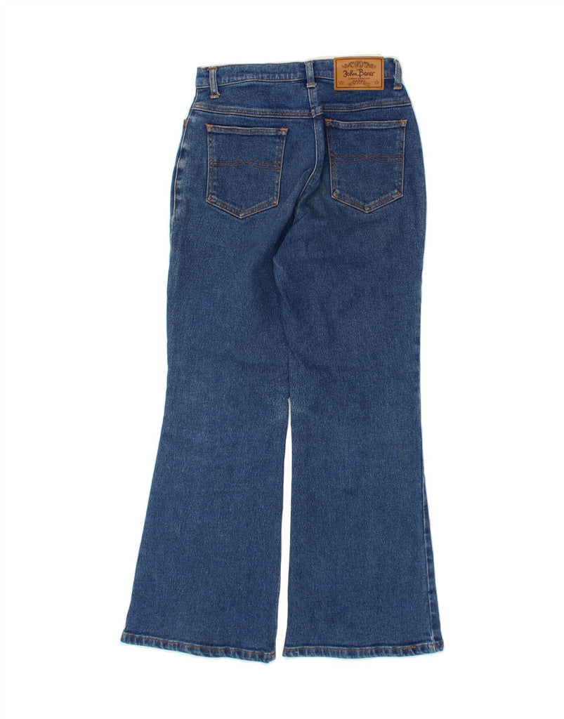 JOHN BANER Womens Flared Jeans UK 12 Medium W28 L29 Blue Cotton Vintage John Baner and Second-Hand John Baner from Messina Hembry 