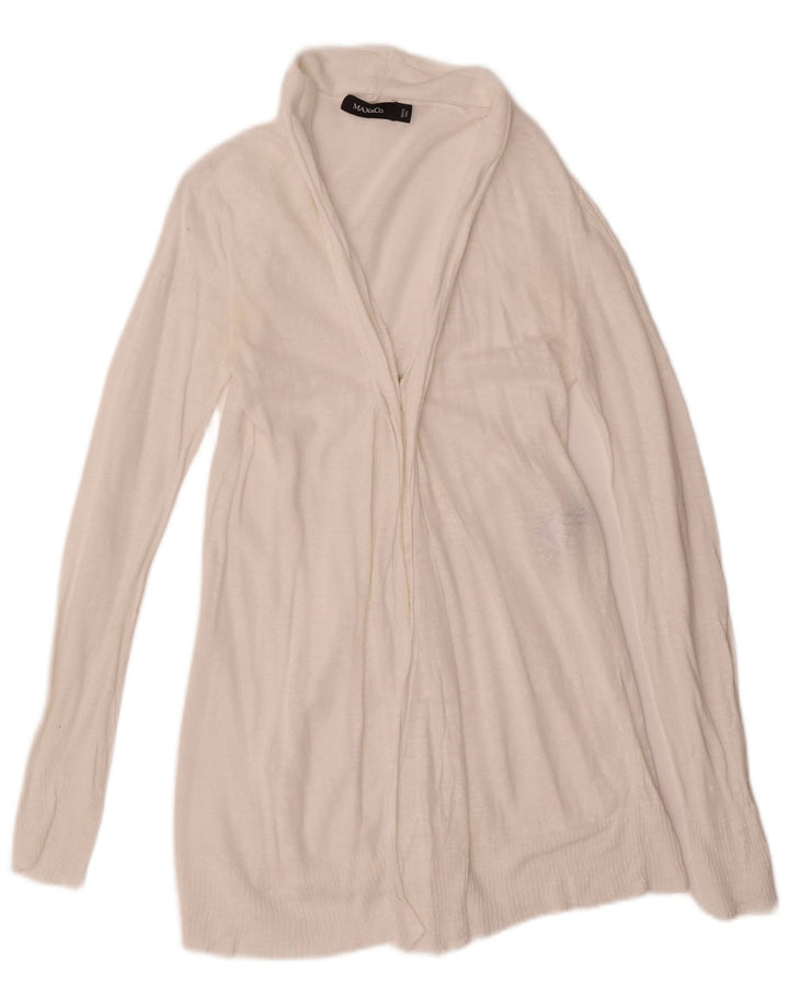 Max & Co. Womens Cardigan Sweater UK 8 Small White Linen
