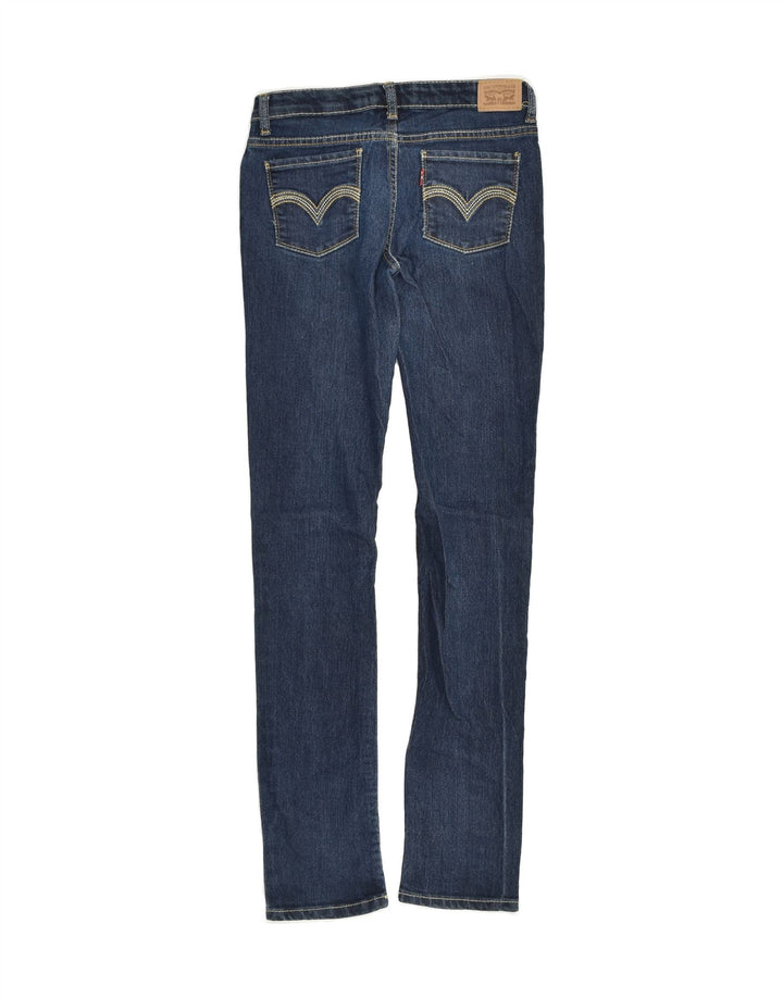LEVI'S Girls 711 Skinny Jeans 13-14 Years W24 L28  Navy Blue Cotton | Vintage Levi's | Thrift | Second-Hand Levi's | Used Clothing | Messina Hembry 