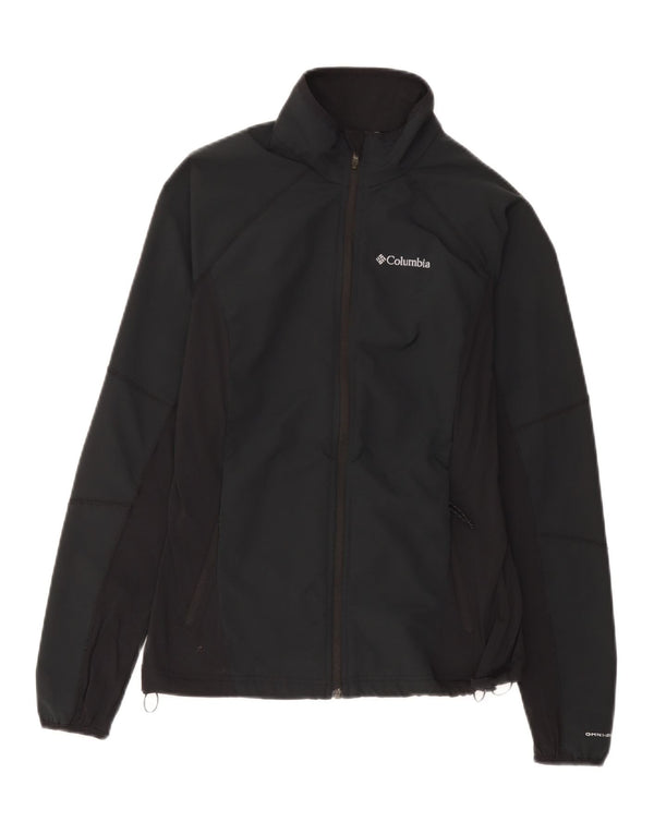 Columbia Womens Omni-Shield Rain Jacket UK 12 Medium Black Polyester