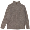 Marks & Spencer Mens Zip Neck Jumper Sweater Large Grey Flecked Acrylic