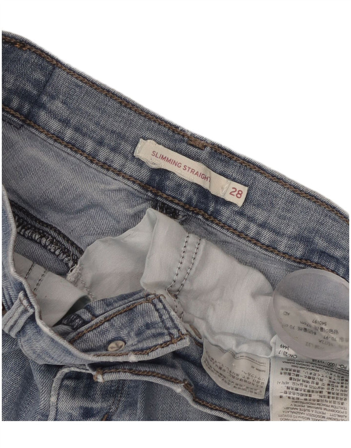 Levi's Womens Denim Shorts  W28 Medium Blue Cotton