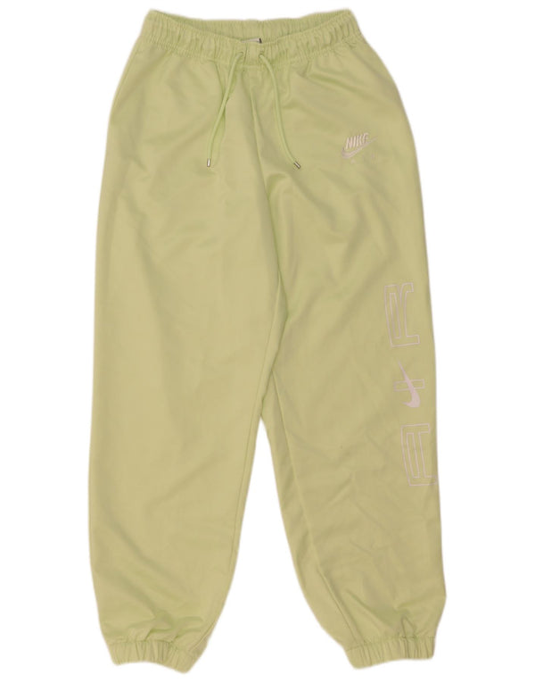 Puma Womens Graphic Tracksuit Trousers Joggers UK 8 Small  Green Polyester