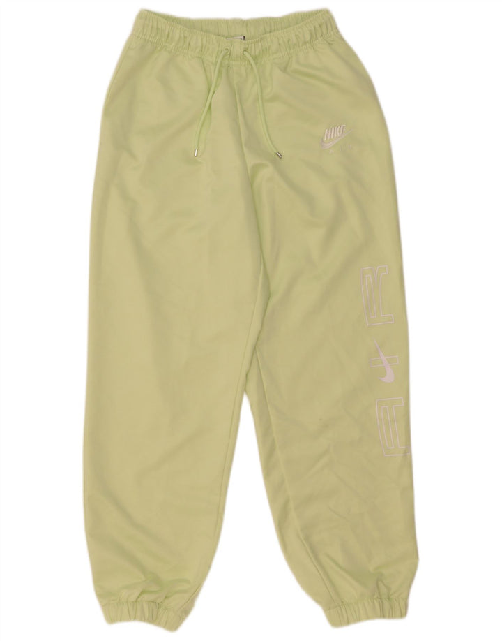 Puma Womens Graphic Tracksuit Trousers Joggers UK 8 Small  Green Polyester