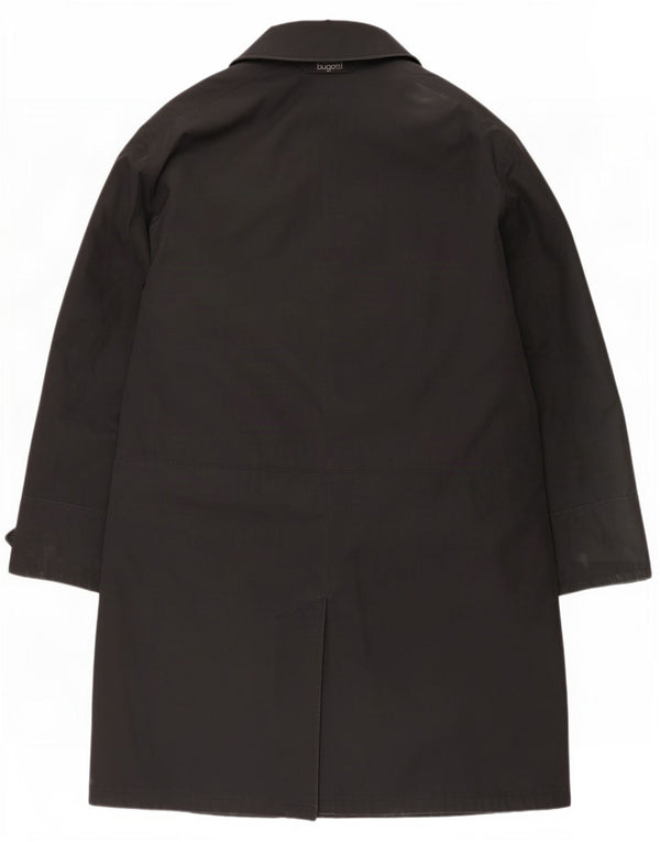 Bugatti Mens Relaxed Fit Overcoat UK 44 2XL Black Polyester