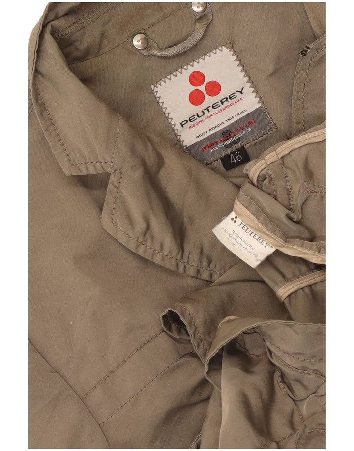 PEUTEREY Womens Utility Jacket IT 46 Large Grey Polyamide