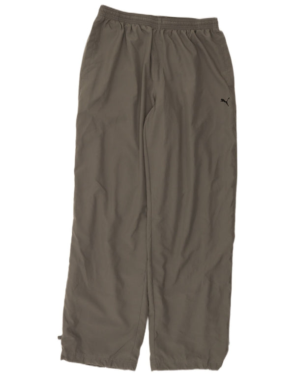 Puma Mens Tracksuit Trousers Large  Grey Polyester