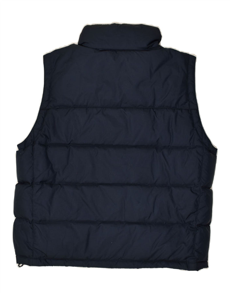 CHAMPION Mens Hooded Padded Gilet UK 42 XL Navy Blue Nylon | Vintage Champion | Thrift | Second-Hand Champion | Used Clothing | Messina Hembry 