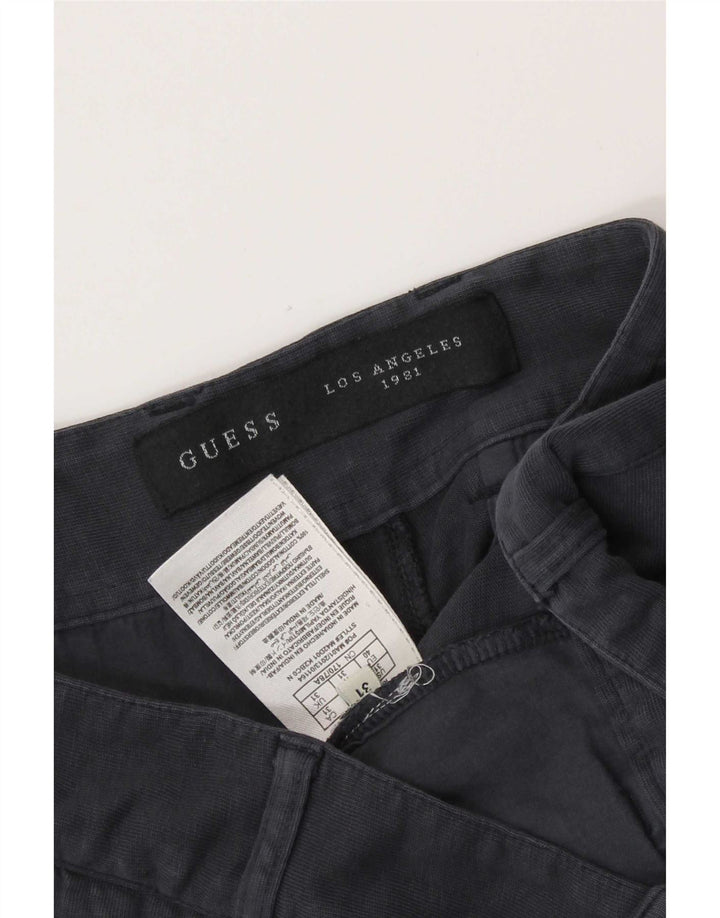 Guess Mens Chino Shorts W31 Medium Navy Blue Cotton