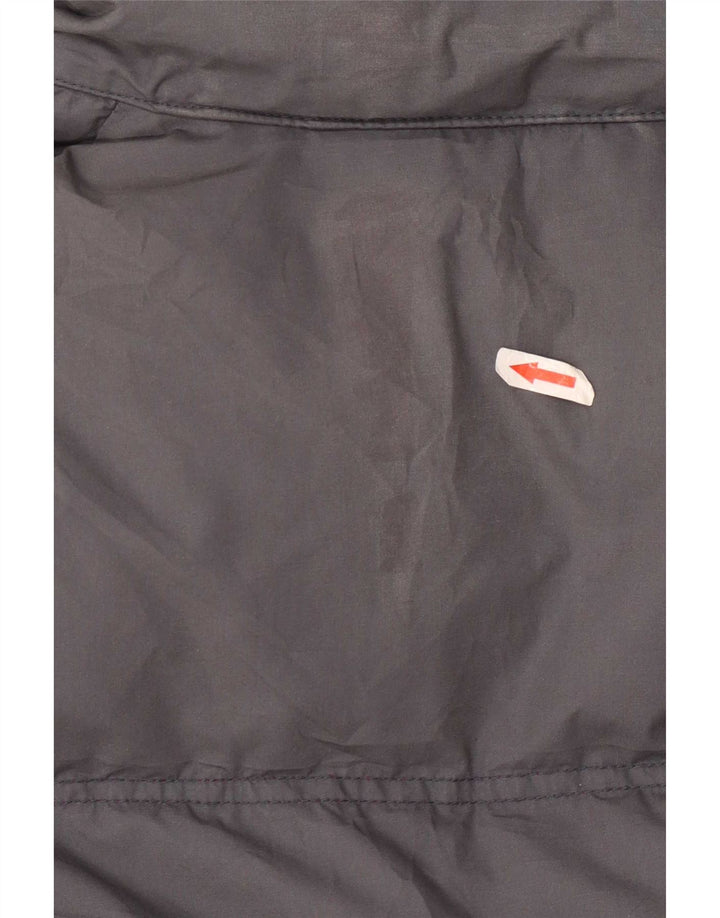 Lotto Mens Hooded Reversible Padded Jacket UK 42 XL Grey Polyester