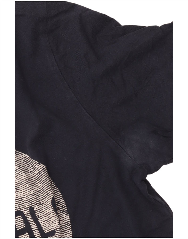Jack & Jones Mens Graphic T-Shirt Top Large Navy Blue