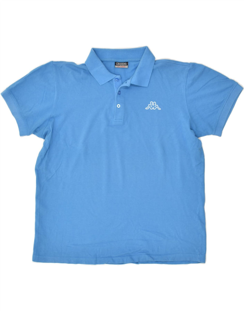 KAPPA Mens Polo Shirt XL Blue Cotton | Vintage Kappa | Thrift | Second-Hand Kappa | Used Clothing | Messina Hembry 