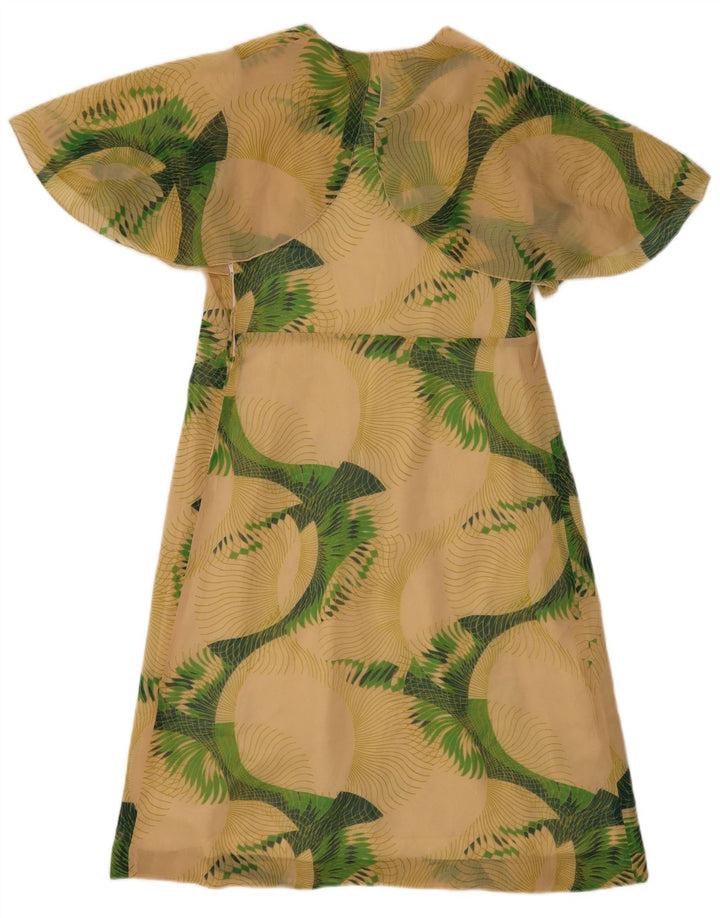 Bagarry Womens A-Line Dress IT 44 Medium Beige Floral