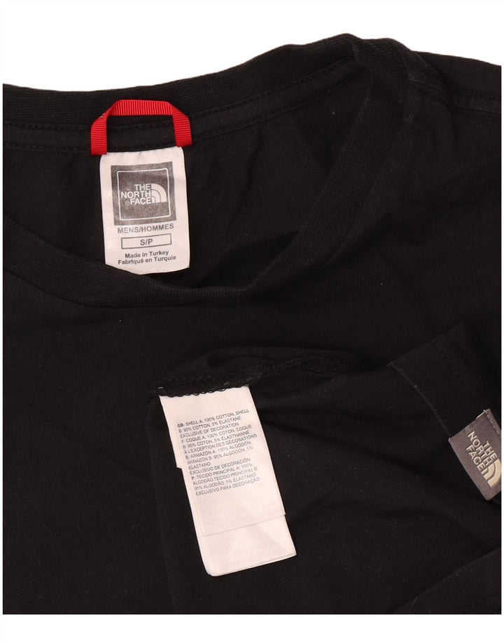 The North Face Mens T-Shirt Top Small Black Cotton