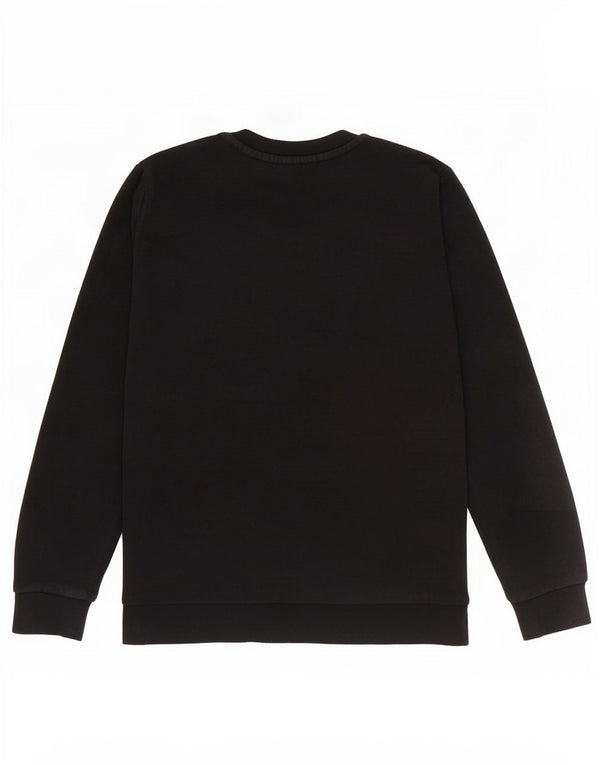 Adidas Boys Graphic Sweatshirt Jumper 11-12 Years Black Cotton