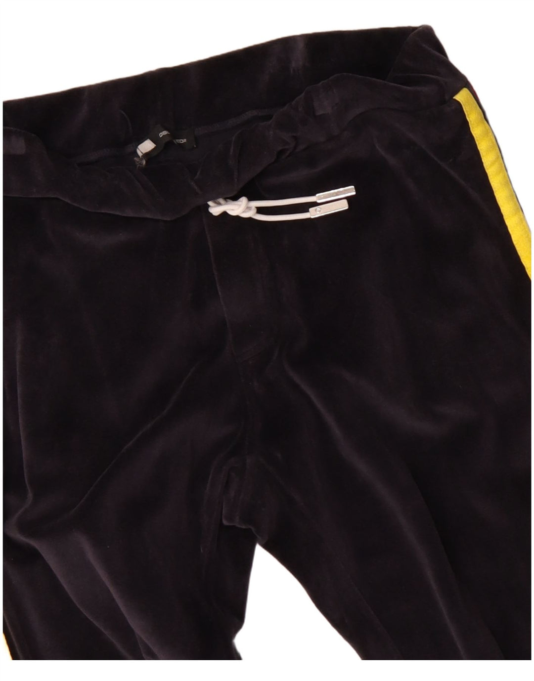 Dsquared2 Womens Velour Tracksuit Trousers Joggers UK 16 Large Navy Blue