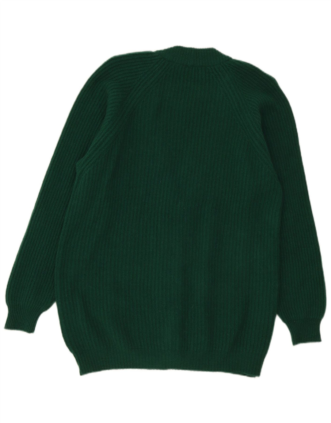 Vintage Womens Cardigan Sweater UK 16 Large Green Wool