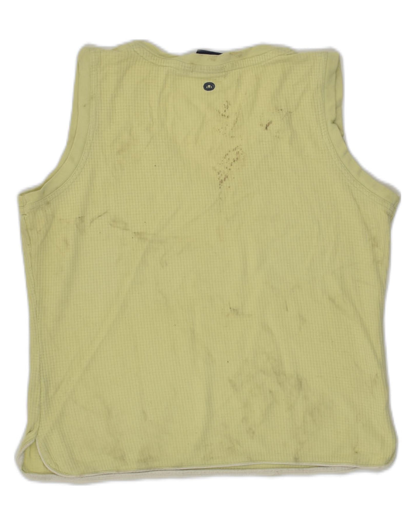 ELLESSE Boys Vest Top 12-13 Years Khaki Cotton | Vintage Ellesse | Thrift | Second-Hand Ellesse | Used Clothing | Messina Hembry 