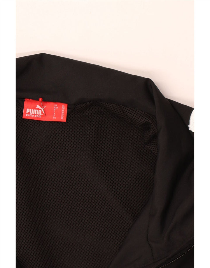 PUMA Mens Tracksuit Top Jacket XL Black Colourblock Polyester