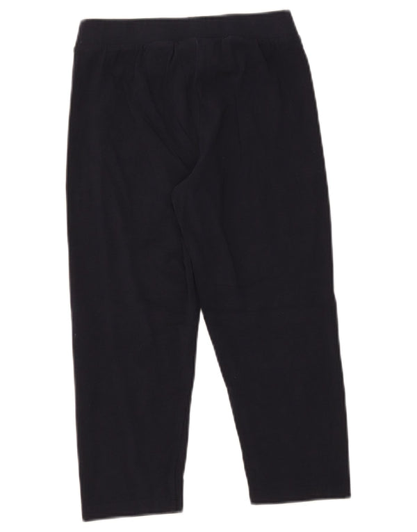 Champion Girls Graphic Capri Leggings 13-14 Years XL Navy Blue Cotton