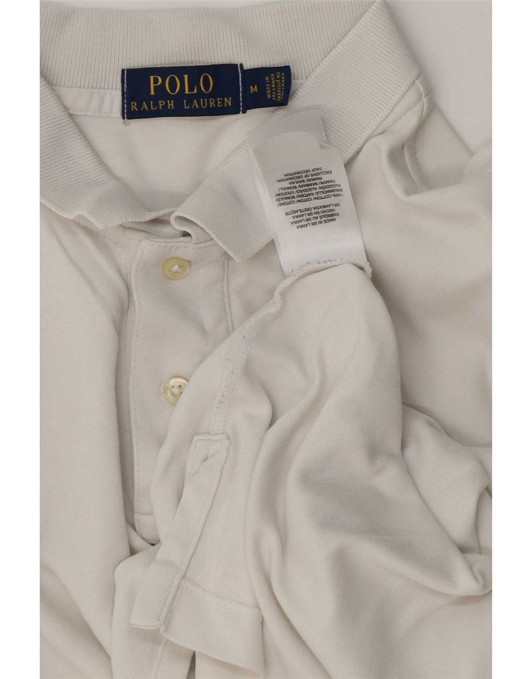 Polo Ralph Lauren Mens Shirt Medium White Cotton