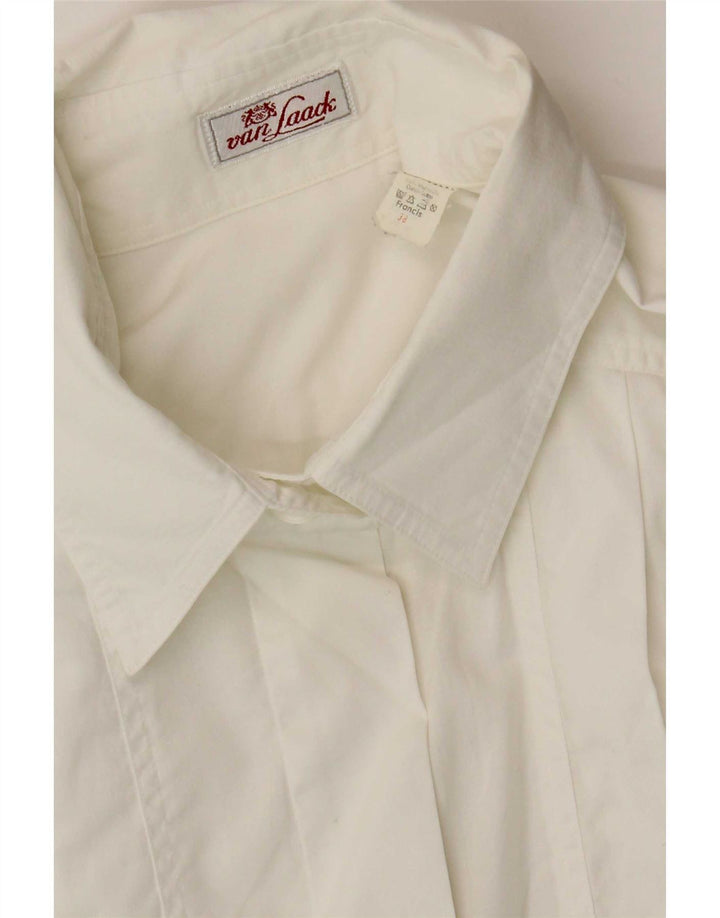 Van Laack Womens Shirt EU 38 Medium White Cotton