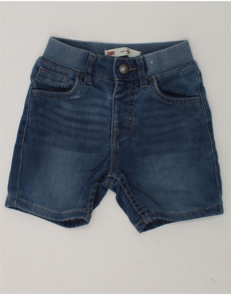 LEVI'S Baby Boys Knit Short Denim Shorts 18-24 Months W18  Navy Blue | Vintage Levi's | Thrift | Second-Hand Levi's | Used Clothing | Messina Hembry 