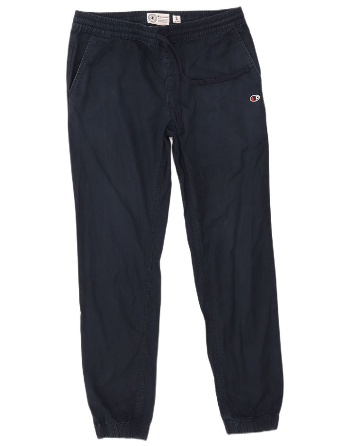 Champion Mens Tracksuit Trousers Joggers Small  Navy Blue Cotton
