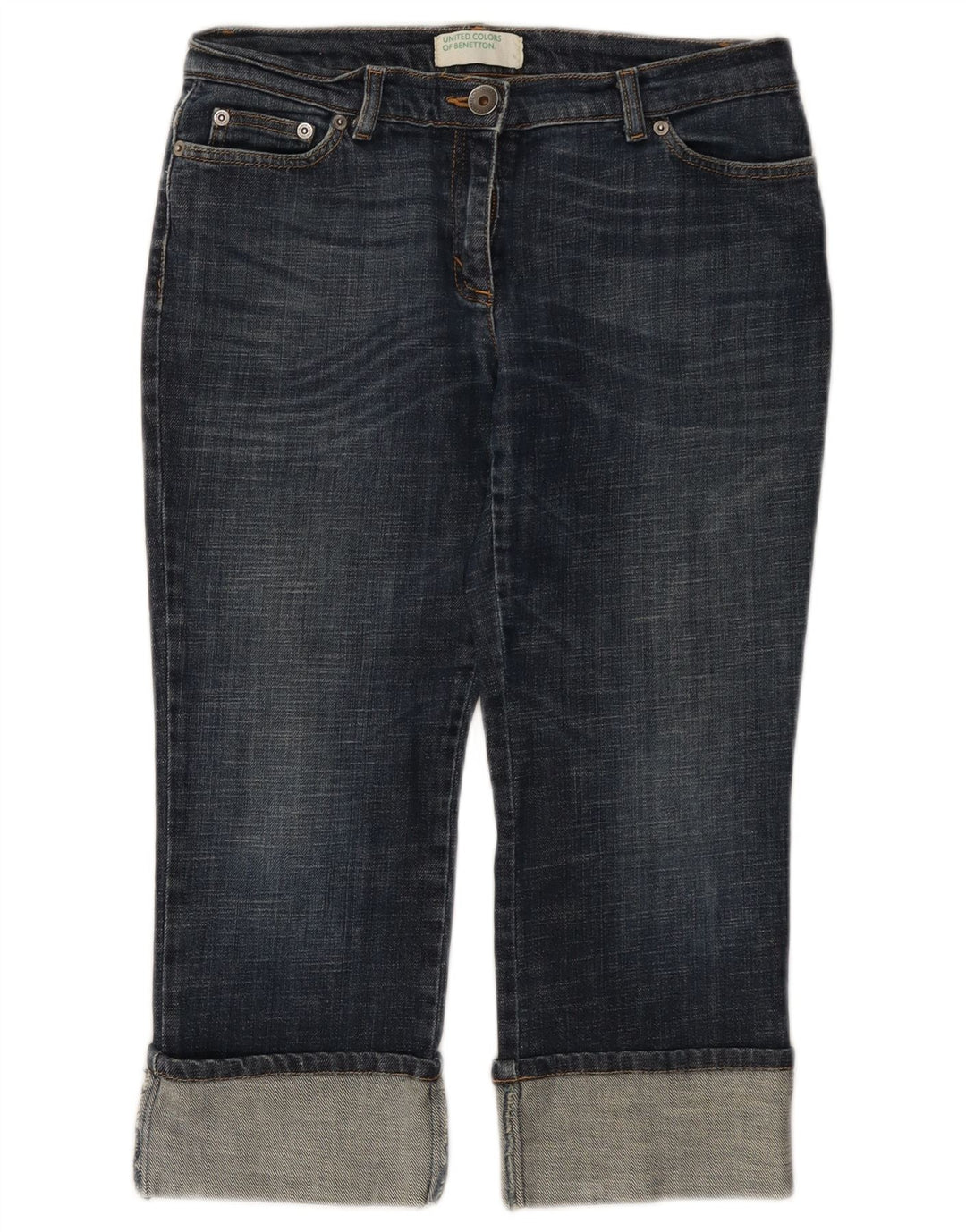 BENETTON Womens Capri Jeans W28 L21 Blue