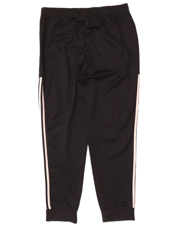 Adidas Mens Tracksuit Trousers Joggers Large Black Polyester