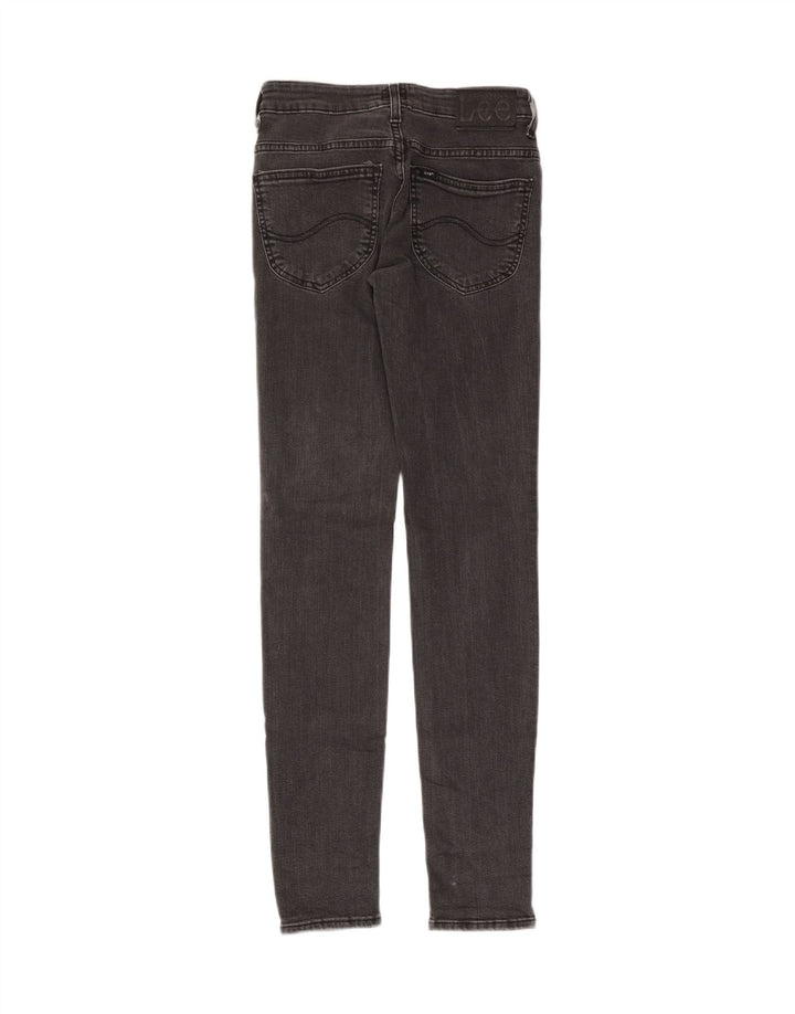 Lee Womens Skinny Jeans W26 L33 Grey Cotton