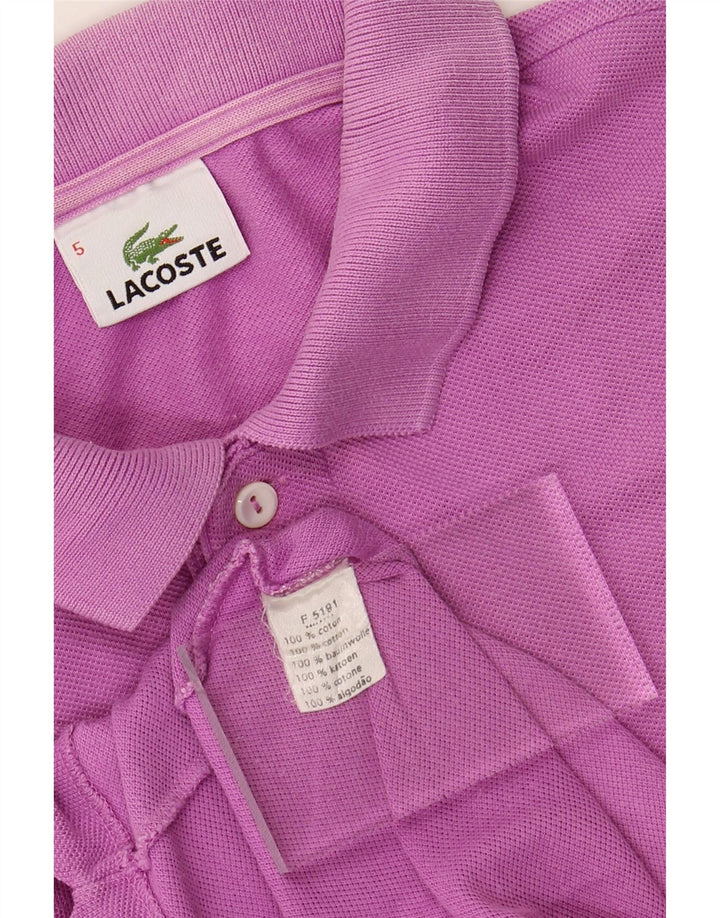 LACOSTE Mens Polo Shirt Size 5 Large Purple Cotton Vintage Lacoste and Second-Hand Lacoste from Messina Hembry 