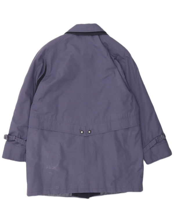 Vintage Womens Oversized Overcoat UK 14 Large Blue