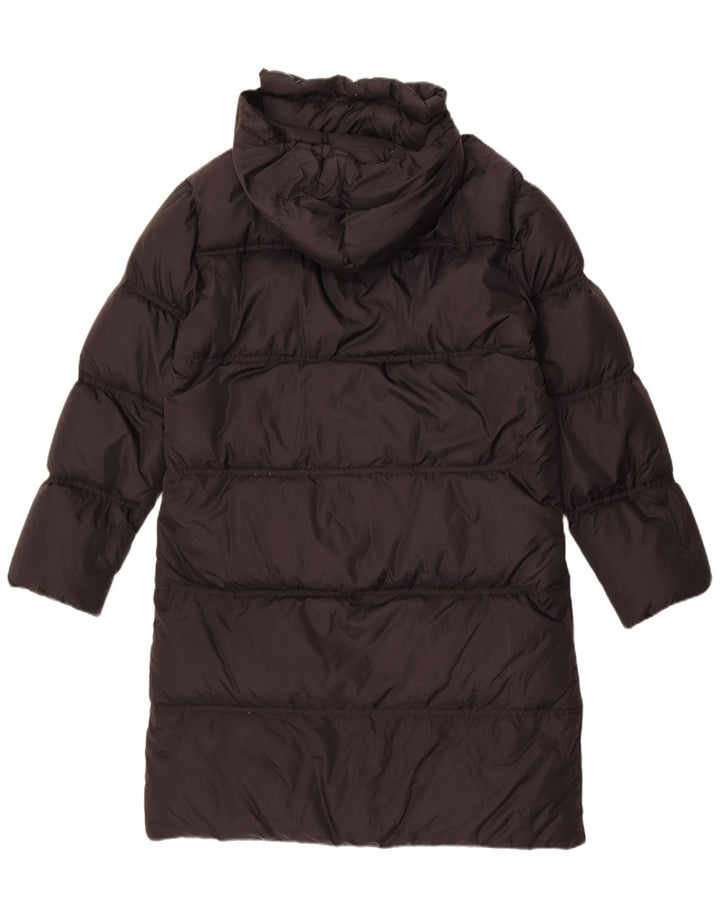 Fila Womens Hooded Padded Coat IT 44 Medium Black Polyamide